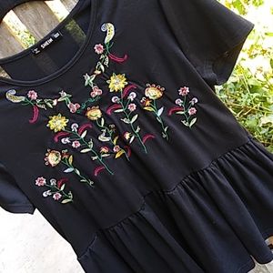 SHEIN: EMBROIDERED TOP